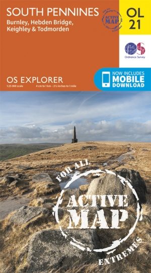 Wandelkaart OL21 South Pennines - Yorkshire - OSI