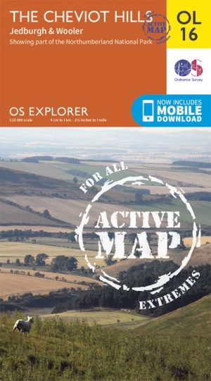 Wandelkaart OL16 Cheviot Hills Northumberland - OSI