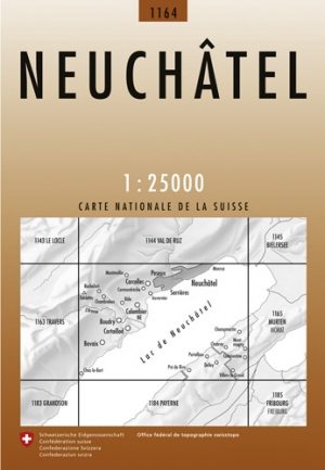 Wandelkaart 1164 Neuchâtel Zwitserland - Swisstopo