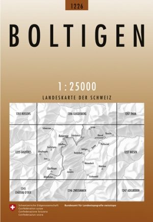 Wandelkaart 1226 - Boltigen Bern Zwitserland - Swisstopo
