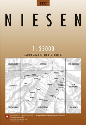 Wandelkaart 1227 Niesen Bern Zwitserland - Swisstopo