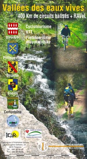 Mountainbike kaart Vallées eaux vives- Philippeville - NGI