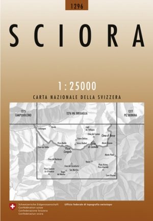 Wandelkaart 1296 Sciora Graubunden - Swisstopo