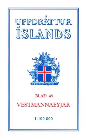 Wandelkaart 49 Vestmannaeyjar Iceland - Ferdakort