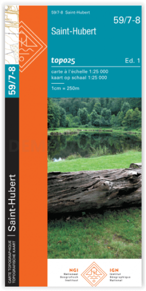 TOPO Wandelkaart 59/7-8 - Tellin & St-Hubert - NGI