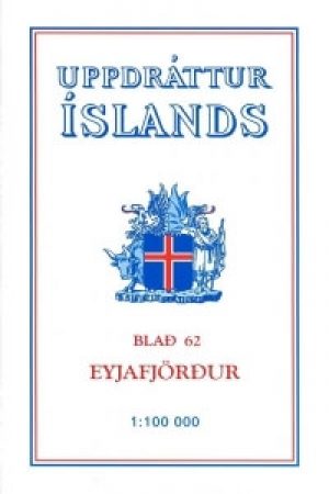 Wandelkaart 62 Eyjafjordur 62 Iceland - Ferdakort