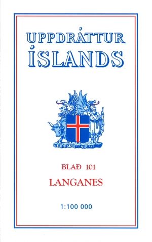 Wandelkaart 101 Langanes Iceland - Ferdakort