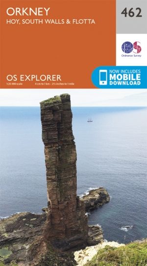 Wandelkaart 462 Orkney Hoy South Walls & Flotta - OSI