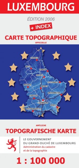 Wandelkaart Groot Hertochdom Luxemburg - TD Luxemburg