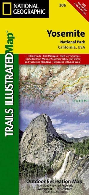 Wandelkaart 206 Yosemite NP - California - Nat Geo