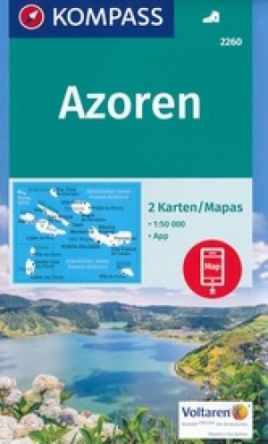 Wandelkaart 2260 - Azoren Portugal - Kompass