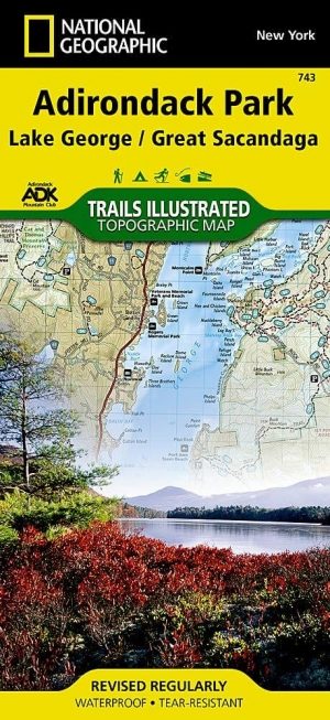 Wandelkaart 743 Adirondack Park - Lake George - Natgeo