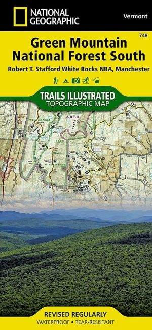 Wandelkaart 748 Green Mountain National Forest - Nat Geo
