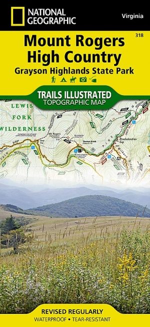 Wandelkaart 318 Mount Rogers High Country - Virginia - Nat Geo