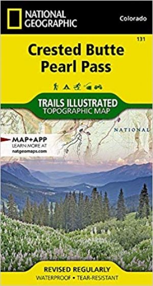 Wandelkaart 131 Crested Butte- Pearl Pass - Nat geo