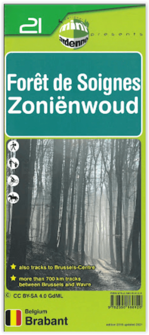 Wandelkaart 21 Forêt de Soignes - Zoniënwoud - Mini-Ardenne