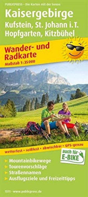Wandelkaart & Fietskaart Kaisergebirge - Publipress