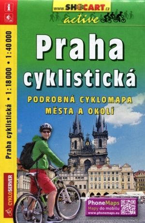 Fietskaart Praag Tsjechië -Shocart
