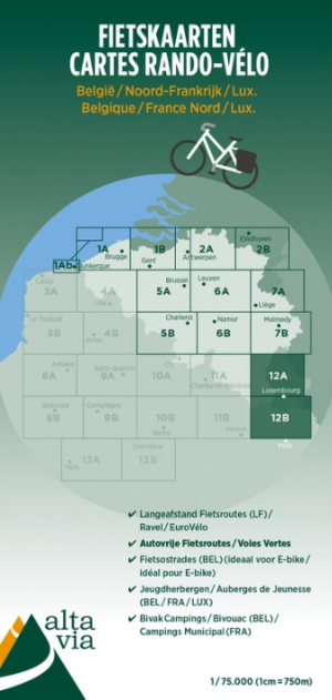 Fietskaart 12 Luxemburg & Moezel - ALTA VIA