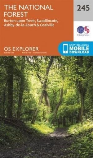 Wandelkaart 245 National Forest- Burton-upon-Trent - OSI