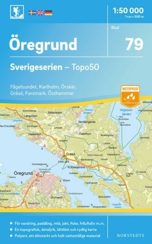 Wandelkaart 079 Sverigeserien Öregrund - Norstedts