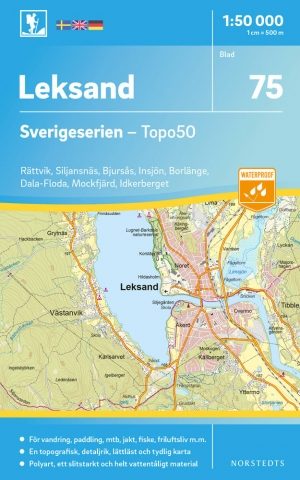 Wandelkaart 075 Sverigeserien Leksand - Norstedts