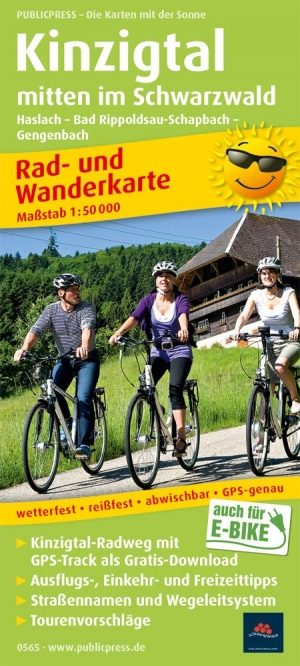 Wandelkaart & fietskaart 565 Kinzigtal im Zwarzwald - Publipress
