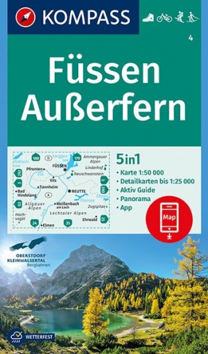 Wandelkaart 4 Füssen & Außerfern - Kompass