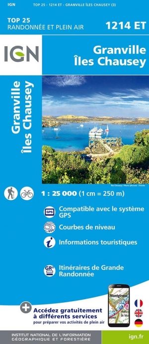 Wandelkaart 1214 ET Granville & Coutances - IGN