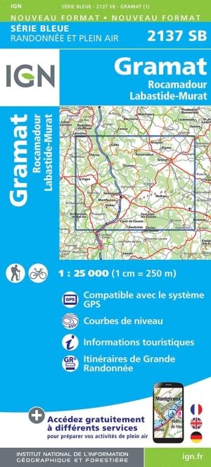 Wandelkaart 2137 SB - Gramat & Rocamadour - IGN