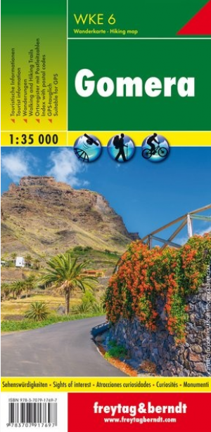 Wandelkaart Gomera Spanje - F&B
