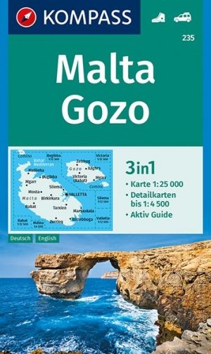 Wandelkaart 235 Malta & Gozo - Kompass