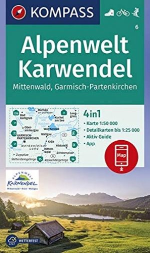 Wandelkaart 6 Alpenwelt Karwendel - Kompass