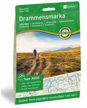 Wandelkaart 3016 Drammens marka- Finmark - Nordeca
