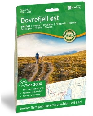Wandelkaart 3020 Dovrefjell Oost- Noorwegen - Nordeca AS