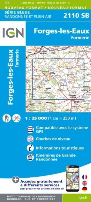 Wandelkaart 2110 SB - Forges-les-Eaux & Formerie - IGN