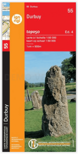 TOPO Wandelkaart 55 Durbuy - NGI