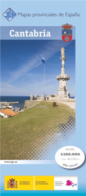 Landkaart Wegenkaart 13 Mapa Provinciales Cantabria - CNIG