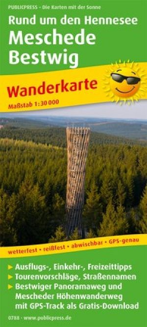 Wandelkaart 788 Hennesee Meschede & Bestwig - Publipress