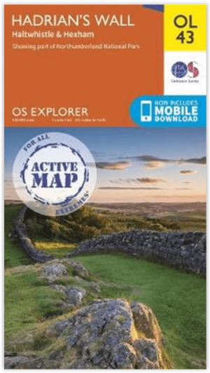 Wandelkaart OL43 Hadrian's Wall - OSI