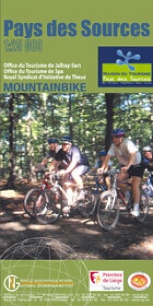 Fietskaart Pays des Sources mountainbike - NGI