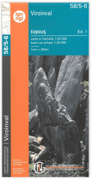 TOPO Wandelkaart 58/5-6 Viroinval - NGI
