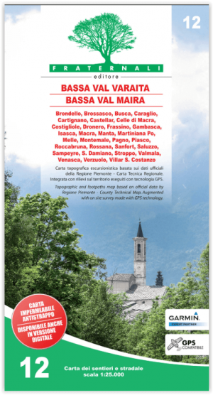 Wandelkaart 12 Bassa Valle Varaita & Bassa Valle Maira