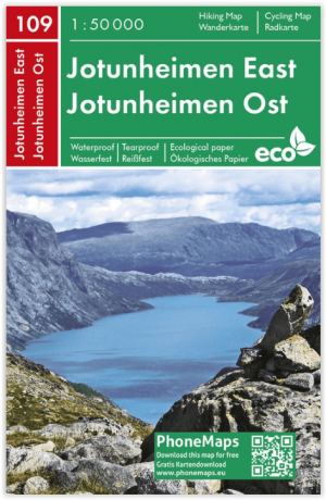 Wandelkaart 109 Jotunheimen NP Oost - Phonemaps