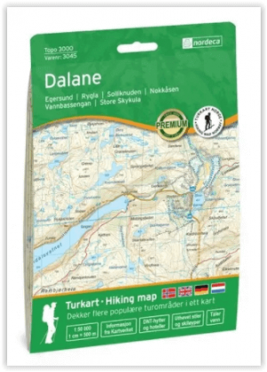Wandelkaart 3045 Dalane Rogaland - Nordeca AS