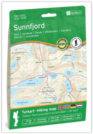Wandelkaart 3039 Sunnfjord Vestland - Nordeca AS