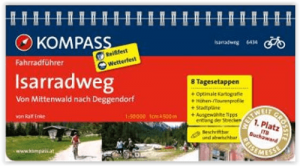 Fietskaart 6434 Isarradweg- Mittenwald nach Deggendorf - Kompas