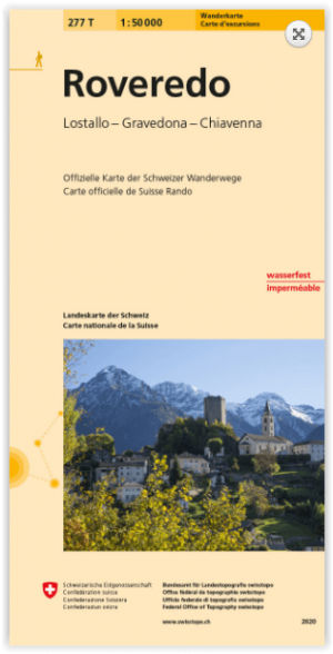 Wandelkaart 277t Roveredo Zwitserland - Swisstopo