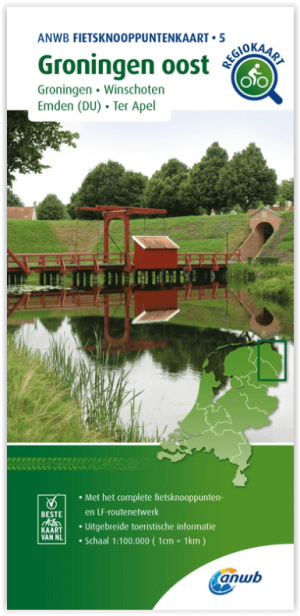 Fietslknooppuntenkaart 05 NL Groningen Oost - Anwb