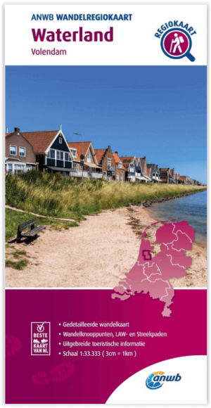 Wandelregiokaart 116 Waterland Noord-Holland - Anwb
